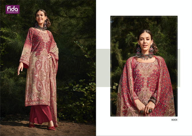 Fida Kavisha Kashmiri Wool Dress Material Collection
